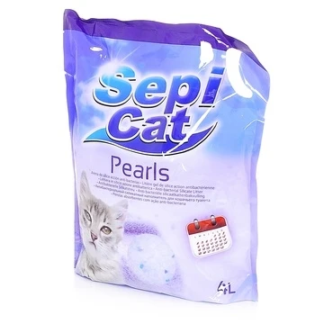 Силикагелевый наполнитель Sepiolsa Sepicat Pearls "Жемчужный" без запаха 20411