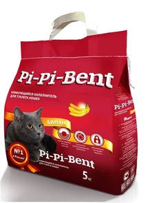{{photo.Alt || photo.Description || 'Комкующийся наполнитель Pi-Pi-Bent с ароматом банана'}}