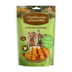 Деревенские лакомства - куриные палочки для малых пород