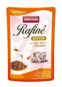{{photo.Alt || photo.Description || 'Пауч ANIMONDA Rafin Soup Kitten для котят с индейкой сердцем и морковью'}}