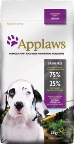 {{photo.Alt || photo.Description || 'Беззерновой сухой корм APPLAWS Dry Dog Chicken Large Breed Puppy для щенков крупных пород с курицей и овощами'}}