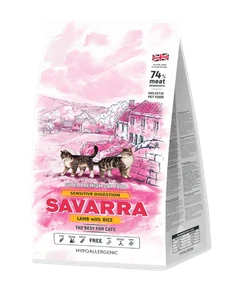 {{photo.Alt || photo.Description || 'Сухой корм SAVARRA Adult Cat Sensitive Lamb/Rice для взрослых кошек с чувствительным пищеварением с ягненком и рисом'}}