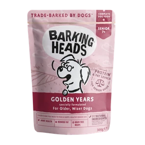 Пауч BARKING HEADS Golden Years для собак старше 7 лет с курицей и лососем "Золотые годы"