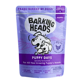 Пауч BARKING HEADS для щенков с курицей "Щенячьи деньки"