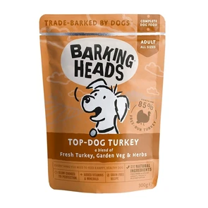 Пауч BARKING HEADS Top Dog Turkey для взрослых собак с индейкой "Бесподобная индейка"