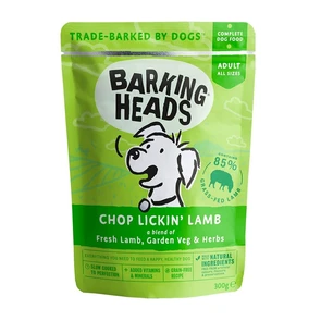 Пауч BARKING HEADS Chop Lickin’ Lamb для взрослых собак с ягненком "Мечты об янгенке"