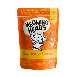 Пауч BARKING (MEOWING) HEADS Paw Lickin Chicken для котят и кошек с курицей и говядиной "Куриное наслаждение"