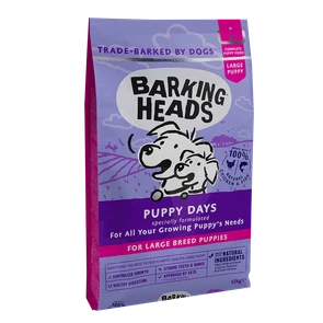 {{photo.Alt || photo.Description || 'Сухой корм BARKING HEADS PUPPY DAYS для щенков крупных пород с курицей лососем и рисом "Щенячьи деньки"'}}