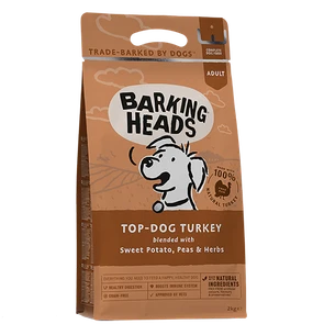 {{photo.Alt || photo.Description || 'Беззерновой сухой корм BARKING HEADS TOP Dog TURKEY для собак с индейкой и бататом "Бесподобная индейка"'}}
