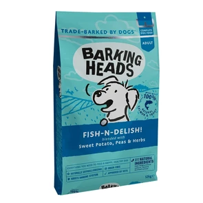 {{photo.Alt || photo.Description || 'Беззерновой сухой корм BARKING HEADS FISH N DELISH для собак с лососем, форелью и бататом "Рыбка-вкусняшка"'}}