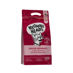 {{photo.Alt || photo.Description || 'Сухой корм BARKING (MEOWING) HEADS Senior Moments для пожилых кошек "Мудрые года" с лососем и яйцом'}}