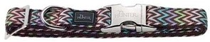 Ошейник для собак Hunter ALU-Strong Zigzag M (40-55 cм) нейлон с металлической застежкой 47636