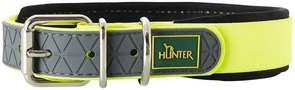 Hunter ошейник для собак Convenience Comfort 60 (47-55 см)/2,5 см биотановый мягкая горловина желтый неон 63112