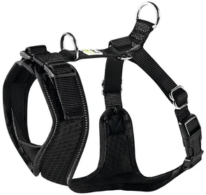 Hunter шлейка для собак Manoa S (38-47 см) нейлон/сетчатый текстиль черная 92719