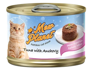 Консервы MEW PLANET для взрослых кошек паштет из тунца с анчоусами 9987