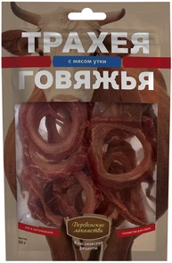 Деревенские лакомства "Классические рецепты" для собак - Трахея говяжья с мясом утки 72500019