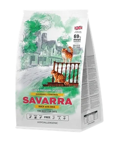 {{photo.Alt || photo.Description || 'Сухой корм SAVARRA Adult Anti-Hairball Cat Duck/Rice для взрослых кошек для вывода шерсти с уткой и рисом'}}