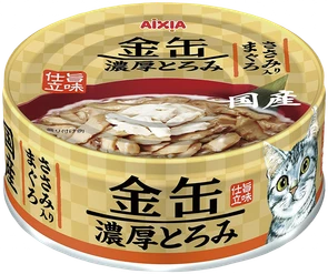 Консервы для кошек AIXIA Kin-Can Rich Tuna and Chicken Fillet тунец и куриное филе в густом бульоне 4571104713494