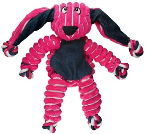 Игрушка для собак KONG Floppy Knots Кролик с веревкой и пищалками внутри NKF33E