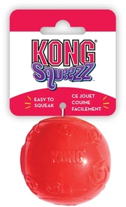 Игрушка для собак KONG Squeezz Мячик резиновый с пищалкой PSB2