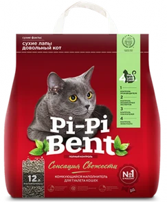 {{photo.Alt || photo.Description || 'Комкующийся наполнитель Pi-Pi-Bent Сенсация свежести'}}