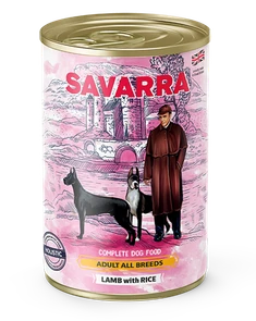 Консервы Savarra для собак с ягненком, рисом и брокколи 5655000