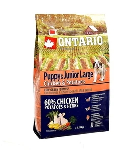 {{photo.Alt || photo.Description || 'Сухой корм ONTARIO для щенков крупных пород с курицей и картофелем'}}