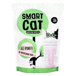 {{photo.Alt || photo.Description || 'Силикагелевый наполнитель SMART CAT для чувствительных кошек (без аромата)'}}