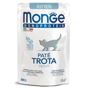 Пауч MONGE Monoprotein для котят с форелью (Cat Monoprotein Pouch Kitten Trout) 70013727