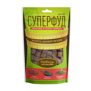 {{photo.Alt || photo.Description || 'Лакомство для собак Деревенские лакомства Суперфуд Телятина и семена кунжута'}}