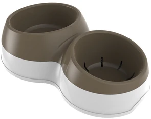 {{photo.Alt || photo.Description || 'Миска для собак двойная BAMA PET CIOTOLOTTO M 500-400 мл 33х20х9h'}}