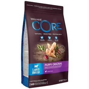 {{photo.Alt || photo.Description || 'Беззерновой сухой корм WELLNESS CORE для щенков крупных пород с индейкой и курицей Original Puppy Large Breed Turkey with Chicken Recipe'}}