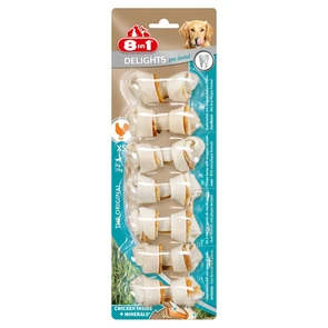{{photo.Alt || photo.Description || 'Косточки для чистки зубов с куриным мясом для мелких собак 8in1 DENTAL DELIGHTS XS с минералами 7,5 см 7 шт'}}