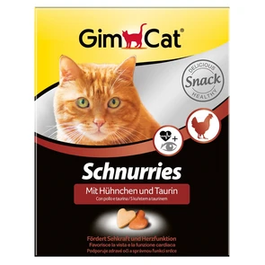 {{photo.Alt || photo.Description || 'Витаминизированное лакомство для кошек GimCat Schnurries: Сердечки с курицей и таурином'}}