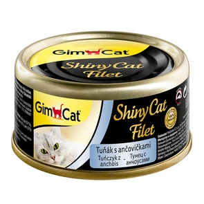 Консервы GimCat ShinyCat Filet для кошек из тунца с анчоусами в бульоне