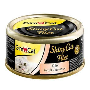 Консервы GimCat ShinyCat Filet для кошек из цыпленка в бульоне
