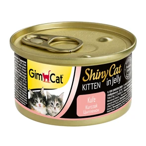 Консервы GimCat ShinyCat консервы для котят из цыпленка в желе