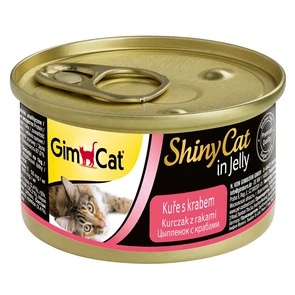 Консервы GimCat ShinyCat для кошек из курицы с крабом в желе