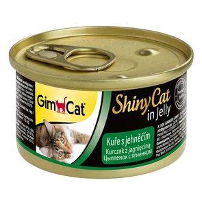 Консервы GimCat ShinyCat для кошек из цыпленка с ягненком в желе