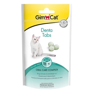 {{photo.Alt || photo.Description || 'Лакомство для кошек для чистки зубов GimCat Denta Tabs с морскими водорослями и мятой'}}