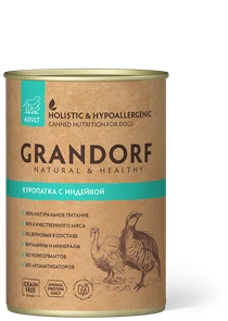 {{photo.Alt || photo.Description || 'Консервы GRANDORF для собак всех пород с куропаткой и индейкой'}}