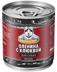{{photo.Alt || photo.Description || 'Консервы Погрызухин для собак из мяса Северного оленя с клюквой'}}
