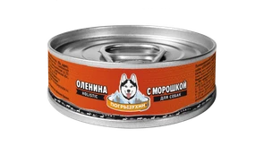 {{photo.Alt || photo.Description || 'Консервы Погрызухин для собак из мяса Северного оленя с морошкой'}}