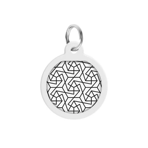 {{photo.Alt || photo.Description || 'Адресник для собак и кошек WAUDOG Smart ID QR паспортом, рисунок Геометрия'}}