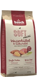 {{photo.Alt || photo.Description || 'Беззерновой полувлажный корм Bosch Soft Maxi для взрослых собак крупных пород с буйволом и бататом'}}