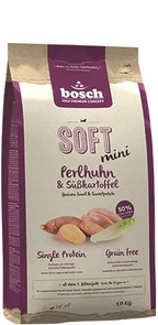 {{photo.Alt || photo.Description || 'Беззерновой полувлажный корм Bosch Soft Mini для взрослых собак малых пород с цесаркой и бататом Mini Guinea fowl Sweetpotato'}}
