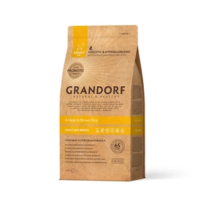 {{photo.Alt || photo.Description || 'Сухой корм GRANDORF 4 Meat/Brown Rice для взрослых собак малых пород "4 вида мяса с бурым рисом"'}}