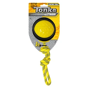 {{photo.Alt || photo.Description || 'Игрушка для собак Tonka Мяч рифленый с канатом диаметр 10,2 см'}}
