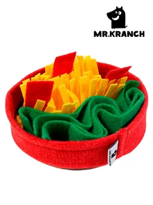 {{photo.Alt || photo.Description || 'Развивающая игрушка для собак мелких и средних пород Mr.Kranch Нюхательный коврик "Пицца" 18 x 18 см'}}