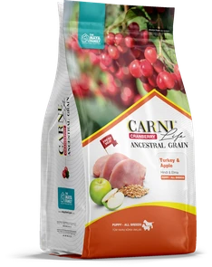Сухой корм CARNI LIFE для щенков всех пород индейка с яблоком и клюквой CARNI LIFE Puppy